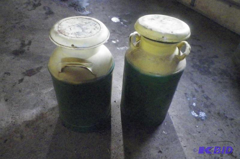 Two 10 Gallon Milk Cans