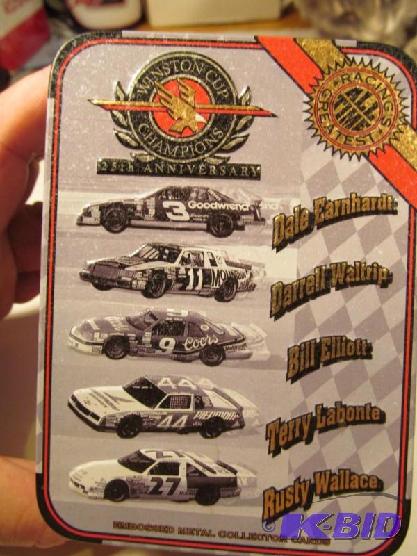 1995 Metallic Impressions NASCAR Racing Champions 7 Card Set NIB