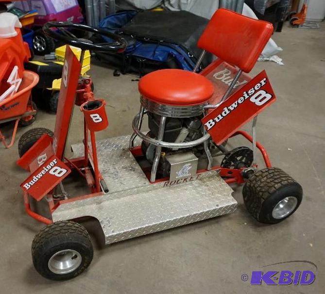 lot 17 image: Rocket Brand Budweiser King of Beers Motorize...
