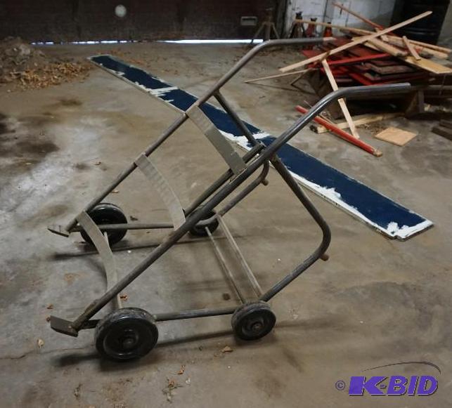 lot 42 image: Metal Barrel Moving CartDolly In Good Condit...