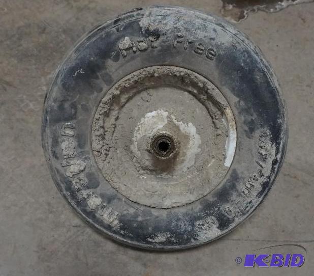 lot 46 image: Wheel Barrel TireRim and Axle In Good Condit...