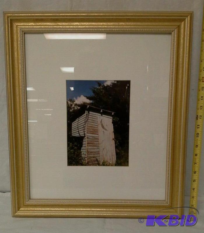 lot 35 image: Bathrooms Locked framed photo by Shelley Hawes