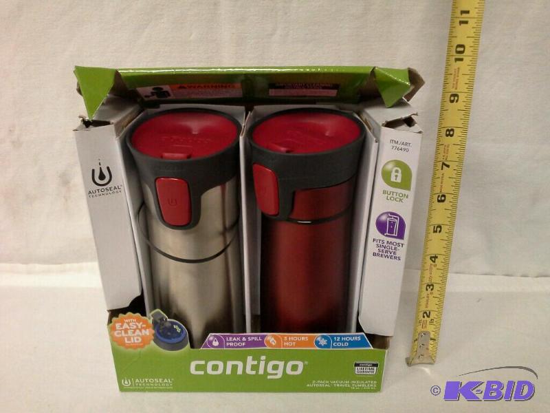 lot 78 image: 2 contigo Travel tumblers