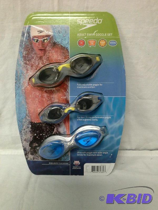 lot 88 image: Speedo adult swim goggle set