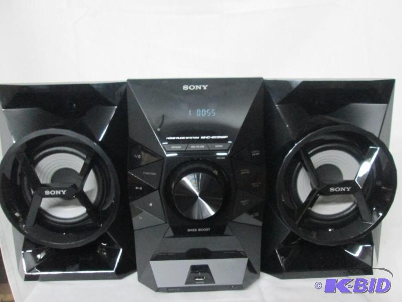lot 11 image: Sony 120 Watt CD iPodiPhone Sound System