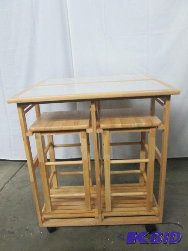 lot 26 image: Stowaway Table and Stools