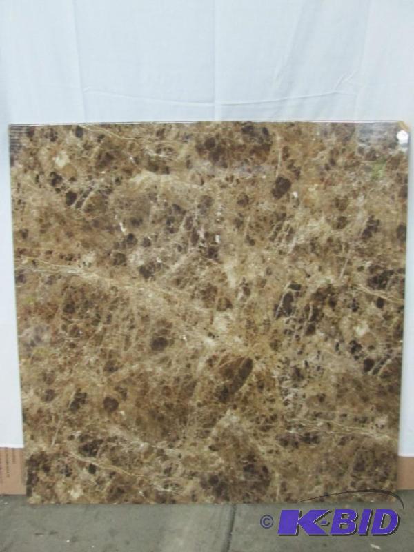lot 38 image: McLeland Design Square Marble-Look Table