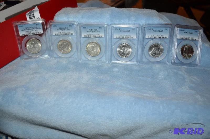 lot 50 image: Lot of 3 -1951 George W. CarverBooker T. Was...