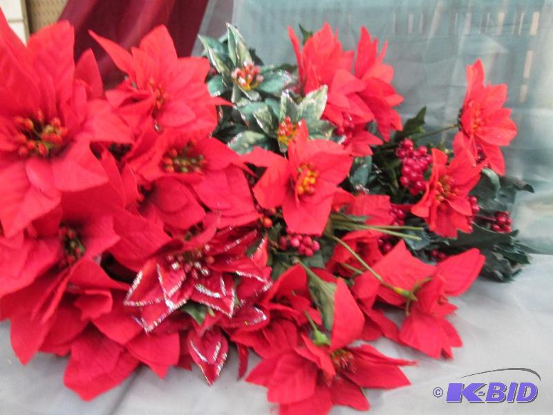 lot 213 image: Red Poinsettia qty 12...