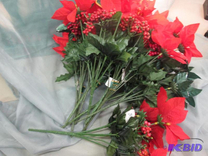 lot 214 image: Red Poinsettia qty 12...