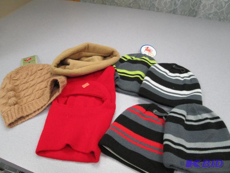 lot 237 image: Qty 7 Assortment of winter hats...