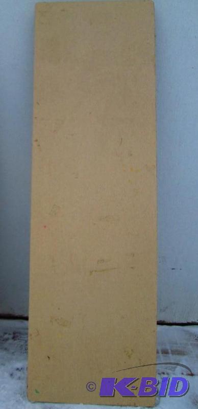 lot 9 image: 8 Foot folding table, 29 inches wide. White t...