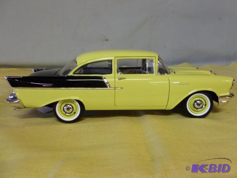 lot 136 image: Large Die Cast Promotions 1957 Chevy 150 Seda...