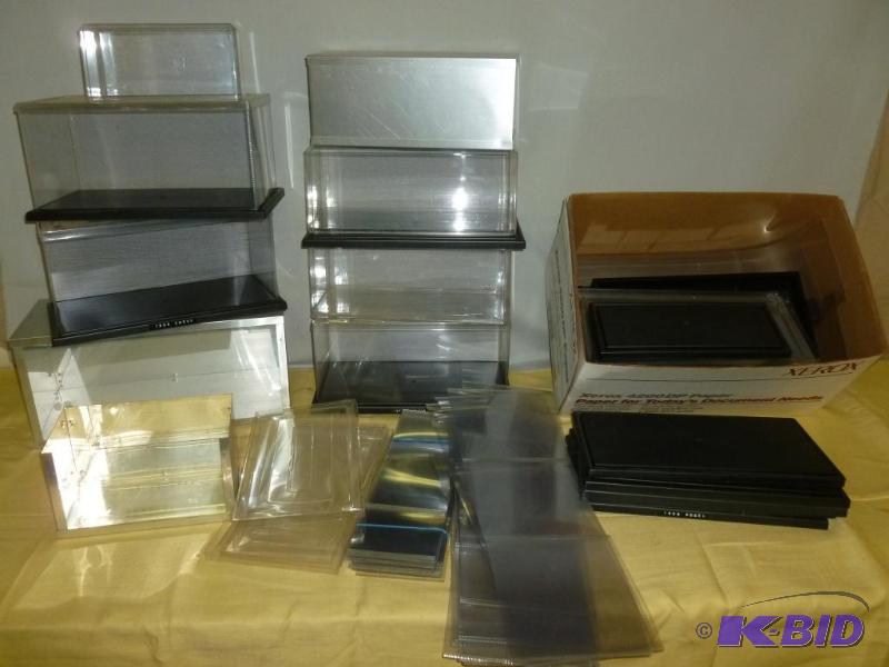 lot 150 image: Large lot of collector car display cases....