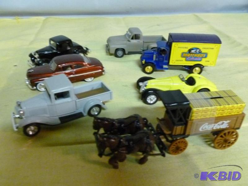 lot 208 image: Lot of seven collectible 143 scale die cast ...