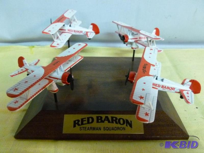 lot 218 image: Stearman Squadron - Red Baron four piece die ...