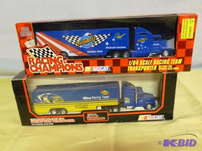 lot 221 image: Lot of two Racing Champions 164 scale die ca...