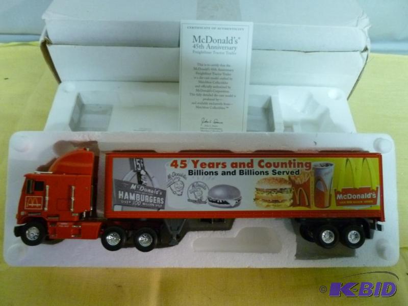 lot 256 image: Matchbox Ultra Freightliner McDonalds 164 sc...