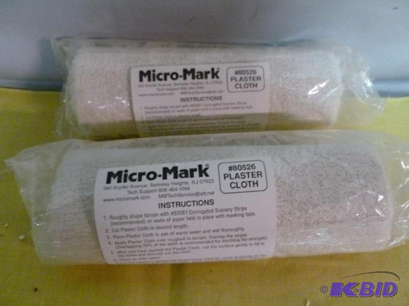 lot 260 image: Lot of two Micro Mark Plaster Cloth, both are...
