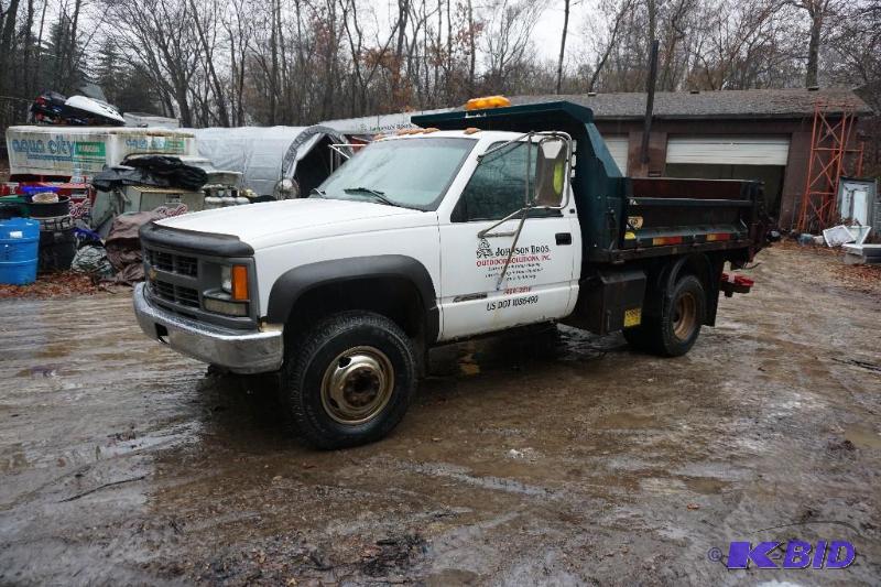 1998 Chevy C3500&nbsp1 Ton 4 x 4 Dump Truck ...