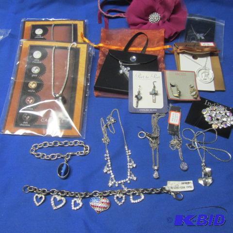 Pearls, Crystal, Cross