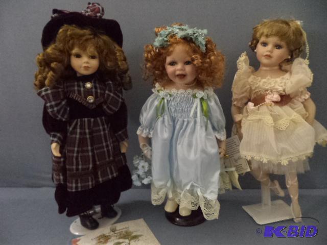 Three 16in Dolls
