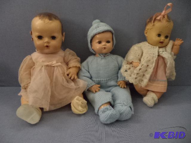 Three Vintage Dolls
