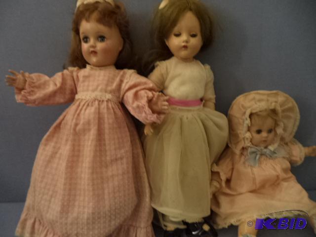 Three Vintage Dolls