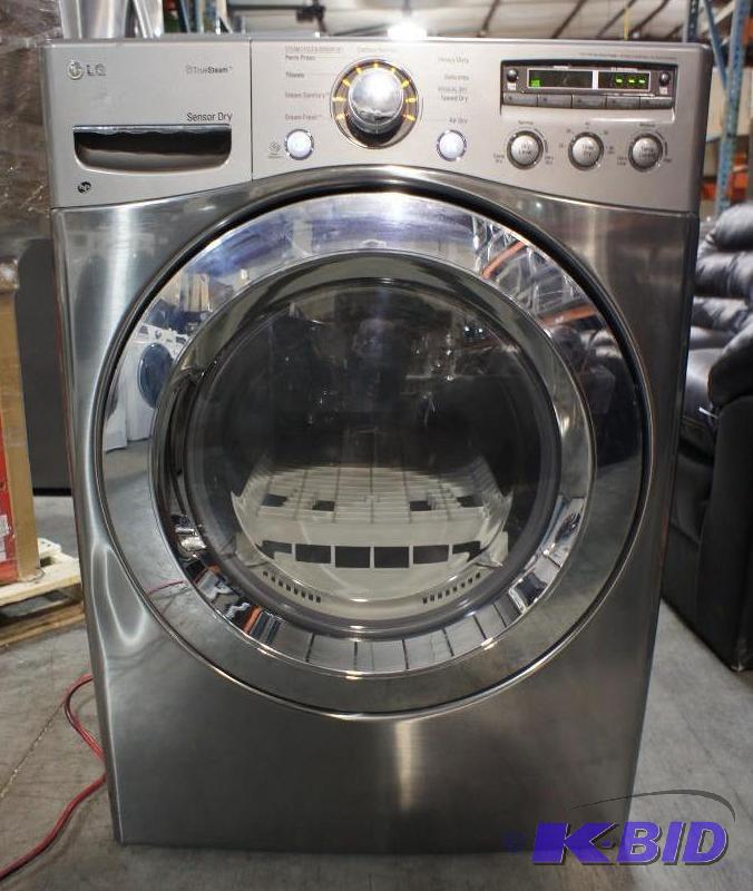 lot 10 image: New LG Dryer Model # (DLGX3251V) - SteamDryer...