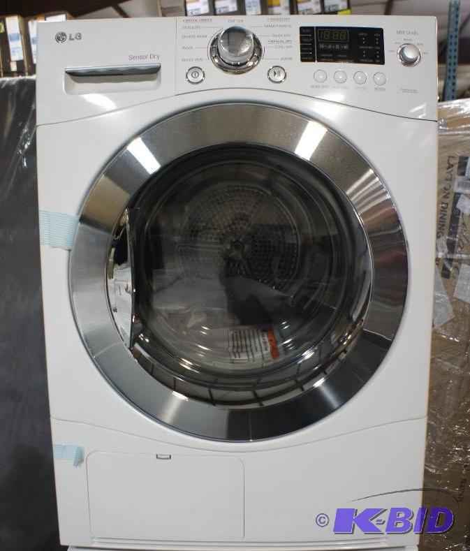 lot 14 image: New LG Dryer Model # (DLEC855W) - front-loadi...