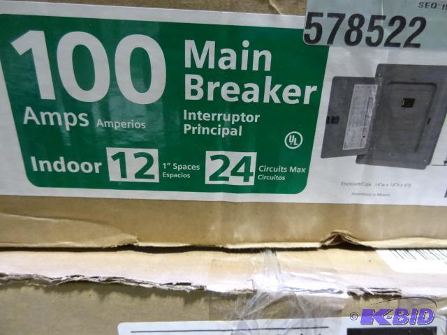 lot 18 image: Siemens 100 amp indoor main breaker. P1224B11...