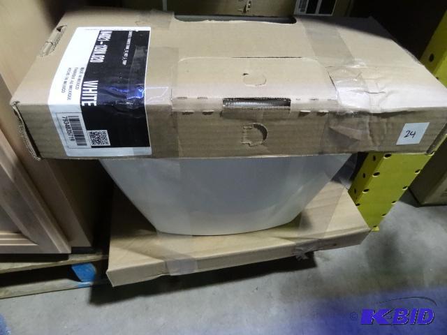 lot 24 image: American standard cadet 3.1 white toilet tank...