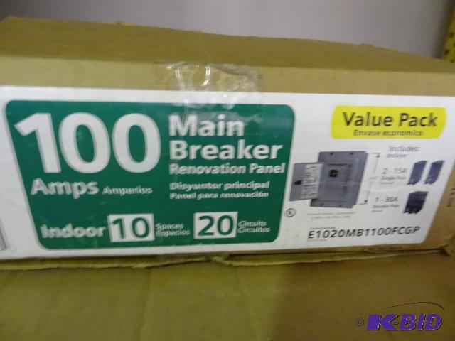 lot 29 image: Siemens 100 amp main breaker. Renovation pane...
