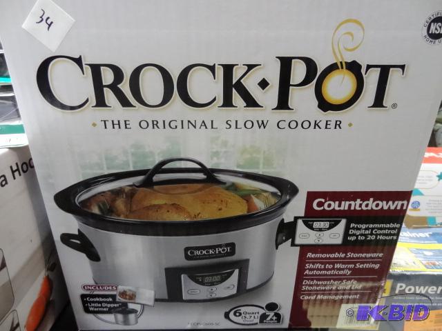 lot 34 image: Crock pot the original slow cooker. Programma...