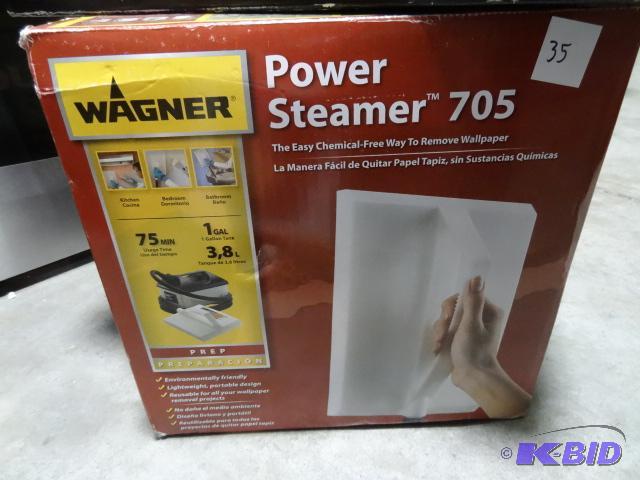 lot 35 image: Wagner power steamer 705. Store return...