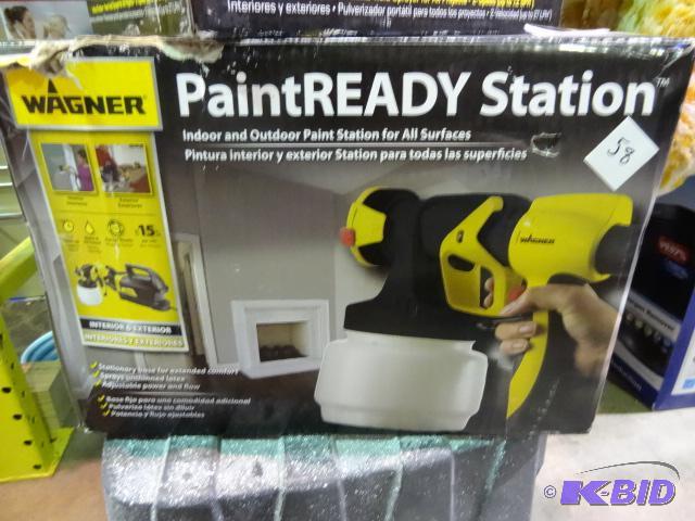 lot 58 image: Wagner paint ready station. Store return...