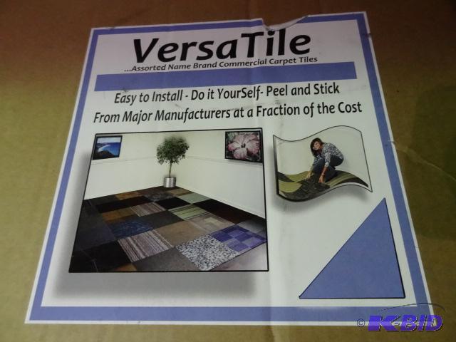 lot 65 image: 24 x 24 carpet tiles. Versa tile brand. Sunis...