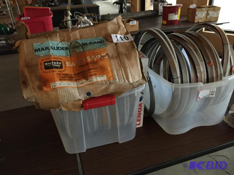 lot 110 image: Lot of misc new bandsaw blades....