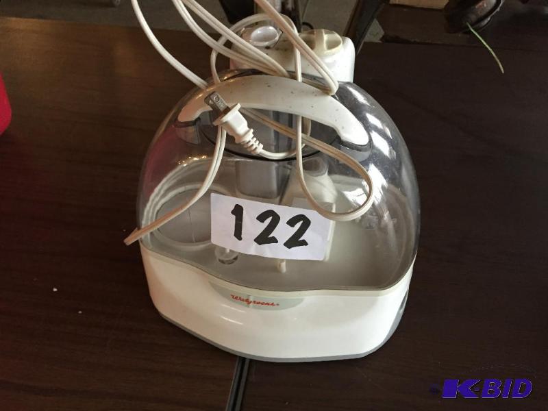 lot 122 image: Walgreens (Sunbeam) ultrasonic humidifier....