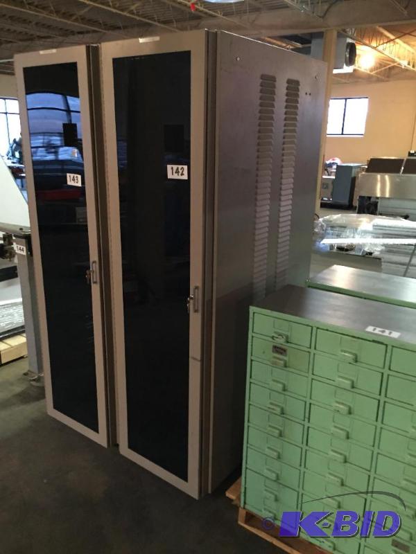 lot 142 image: Electrical equipment rack mount cabinet with ...
