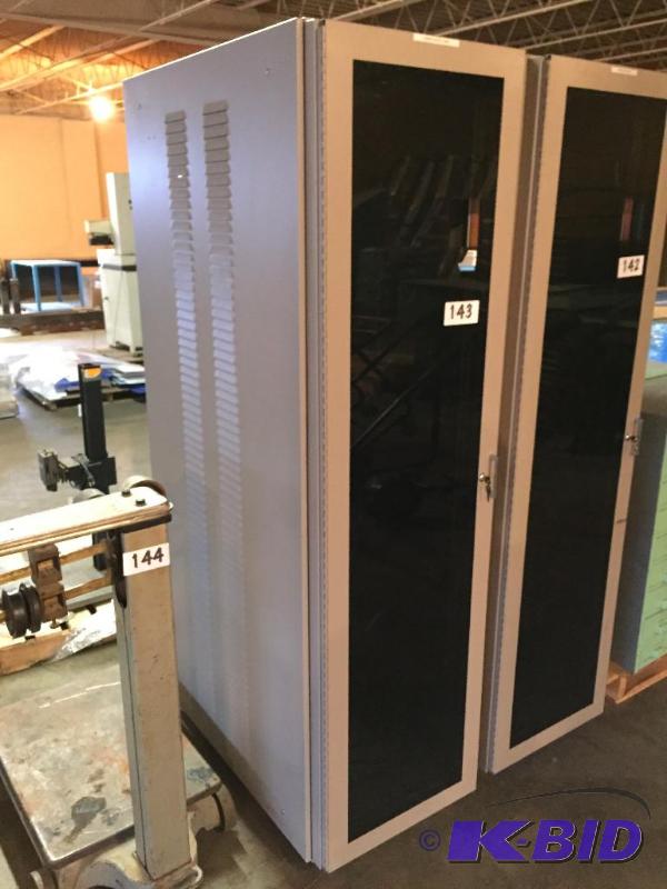 lot 143 image: Electrical equipment rack mount cabinet with ...