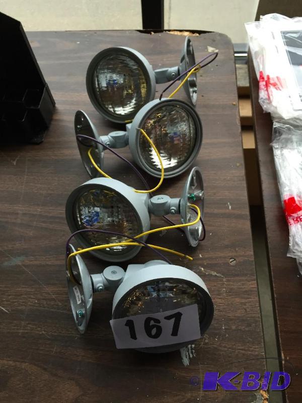 lot 167 image: Lot of 4 flood lights....