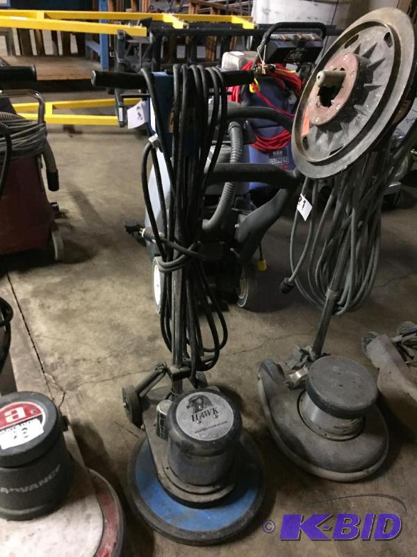 lot 22 image: Hawk brand floor scrubber  buffer....