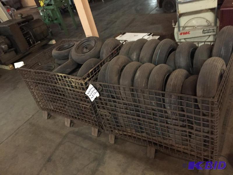 lot 223 image: Lot of 8 air tires. 4.804.00-8 size....
