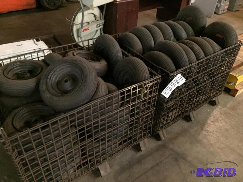 lot 226 image: Lot of 8 air tires. 4.804.00-8 size....