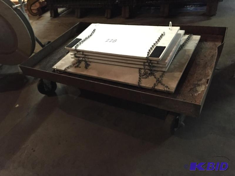 lot 228 image: Metal cart and other misc....