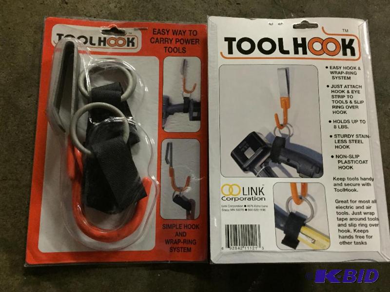 lot 253 image: Lot of 8 Tool Hook belt clip tool strap syste...