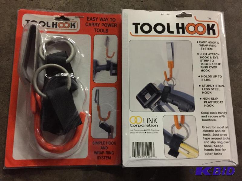 lot 254 image: Lot of 8 Tool Hook belt clip tool strap syste...