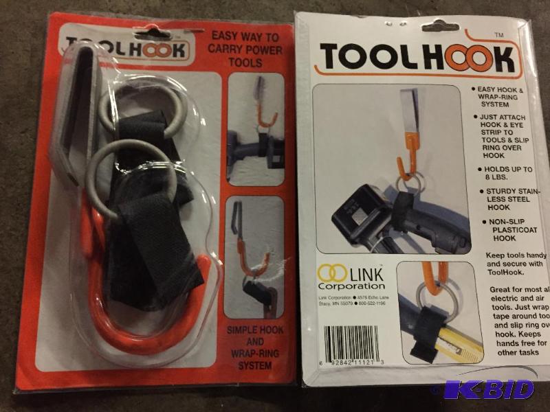 lot 255 image: Lot of 8 Tool Hook belt clip tool strap syste...