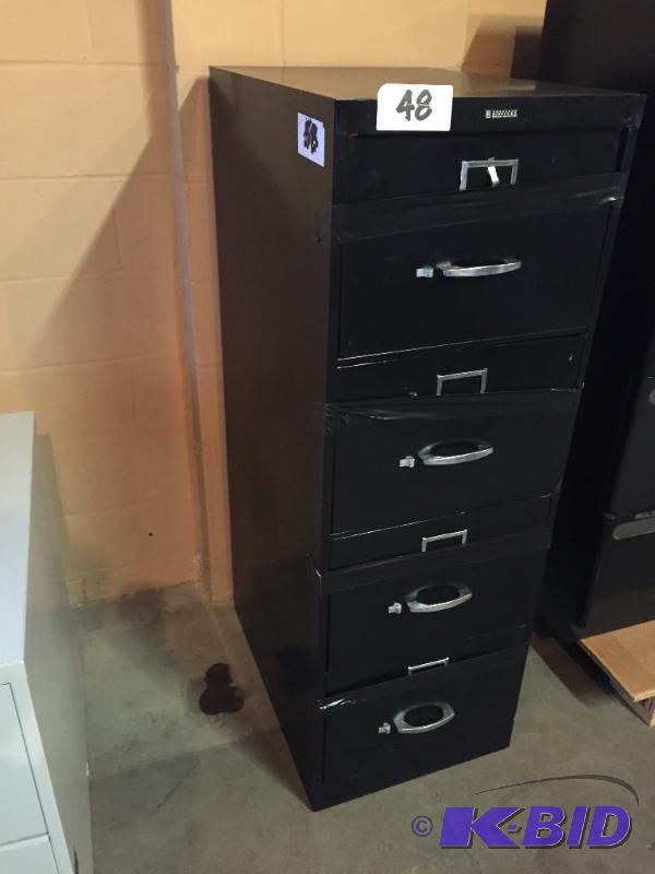 lot 48 image: 4 drawer filing cabinet....
